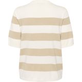 Kaffe - Truien Dames - Grijs - Gestreept - Korte Mouw - Nylon