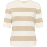 Kaffe - Truien Dames - Grijs - Gestreept - Korte Mouw - Nylon