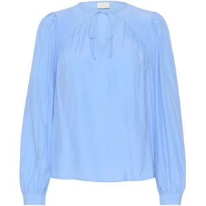 Blouse - Vista Blue - Lange Mouwen - Regular Fit