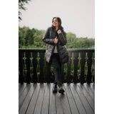 Kaffe - Curve - Gewatteerde Jas - Donkergroen - Met Capuchon