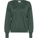 Kaffe - Glitter T-Shirt - Lange Mouwen - Ronde Hals - Allover Glitters