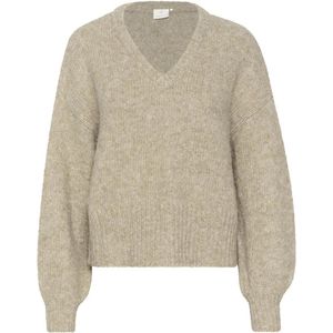 Kaffe Trui Katrina Ls Pullover 10508973 1513051 Feather Gray Melange Dames