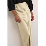 Kaffe - Midi Rok - Champagne - Satijn