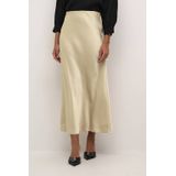 Kaffe - Midi Rok - Champagne - Satijn