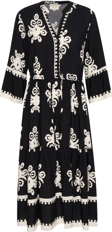 Jurk Feminine black white