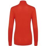 Kaffe - Astrid Roll Neck - Coltrui - Fiery Red - 80% Viscose, 20% Nylon