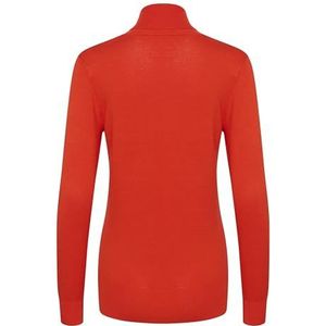 Kaffe - Astrid Roll Neck - Coltrui - Fiery Red - 80% Viscose, 20% Nylon