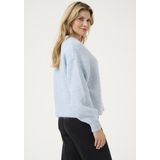 Pullover - Loose Fit - Blauw - Gebreide Trui