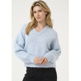 Pullover - Loose Fit - Blauw - Gebreide Trui