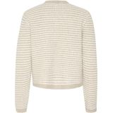 Kaffe Vest Kaellery Knit Cardigan 10509031 106870 Feather Grey/chalk Struc Dames