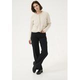 Kaffe Vest Kaellery Knit Cardigan 10509031 106870 Feather Grey/chalk Struc Dames