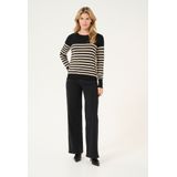 Pullover Regular fit black offwhite