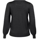 Kaffe Curve - Celestial Blue - Gebreide Trui - Dames - Met Pofmouwen