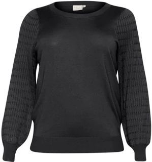 Kaffe Curve - Celestial Blue - Gebreide Trui - Dames - Met Pofmouwen