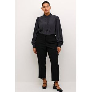 Kaffe - Curve - Blouse - Maat 50 - Hoger Gesloten Hals - Lange Mouwen
