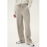 Kaffe - Rechte Broek - Zwart - Polyester/Viscose/Elastaan