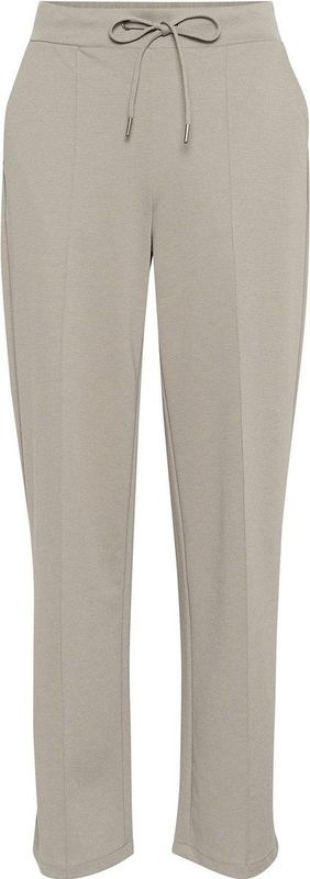 Kaffe - Rechte Broek - Zwart - Polyester/Viscose/Elastaan