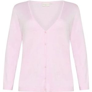 KAFFE CURVE Gebreid vest 'KC Farsia'  pastellila