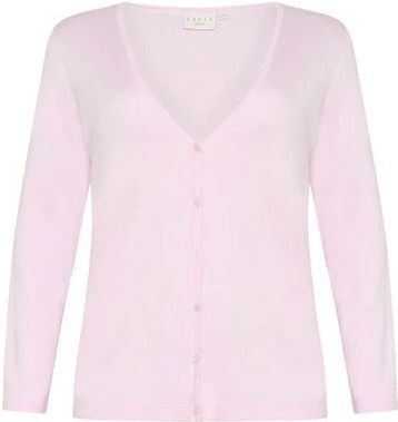 KAFFE CURVE Gebreid vest 'KC Farsia'  pastellila