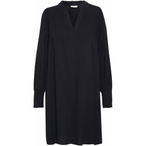 Cocktailjurk - Effen - Viscose - Lange Mouwen - Losse Pasvorm