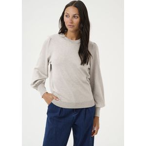 Damestrui - Ronde Hals - Lange Ballonmouwen - Knoopdetails - 80% Viscose