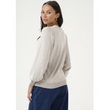 Damestrui - Ronde Hals - Lange Ballonmouwen - Knoopdetails - 80% Viscose