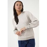 Damestrui - Ronde Hals - Lange Ballonmouwen - Knoopdetails - 80% Viscose