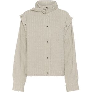 Karen by Simonsen - Jassen - Grijs - Materiaal - Stijlvolle Flint Gray Jas