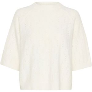 Kaffe Trui Katella Pullover 10509496 110602 Chalk Dames Maat - M
