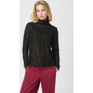 My Essential Wardrobe - SINOMW Rollneck Blouse - Zwart - Sweater