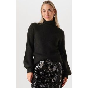 My Essential Wardrobe - Lunamw Rollneck Pullover - Hoodie - Zwart - Trui