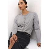 Kaffe - Karegina - Cardigan - Grey Silver Metallic - Viscose/Nylon/Metaalgaren