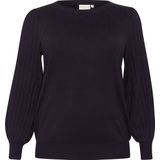 KAFFE - Curve Loni - Gebreide Damestrui - Regular Fit - 68 cm