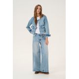 My Essential Wardrobe - Lichtblauwe Retro Wash Denim Jas - Dames - Denim