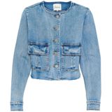 My Essential Wardrobe - Lichtblauwe Retro Wash Denim Jas - Dames - Denim