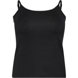 KAFFE - Kcjena Spaghetti Top - Zwart - 100% Katoen