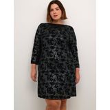 KAFFE - KC Brit - Jurk - Zwart - Pailletten - Knielengte