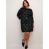 KAFFE - KC Brit - Jurk - Zwart - Pailletten - Knielengte