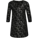 KAFFE - KC Brit - Jurk - Zwart - Pailletten - Knielengte