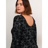 KAFFE - KC Brit - Jurk - Zwart - Pailletten - Knielengte