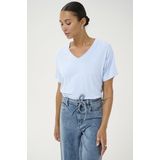 T-shirt - Effen - Jersey - V-hals - Losse Pasvorm