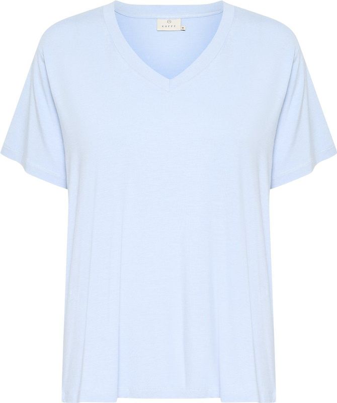 T-shirt - Effen - Jersey - V-hals - Losse Pasvorm