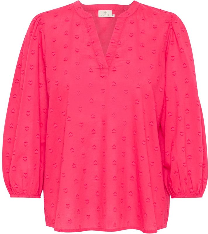 Blouse met lange mouwen Regular fit Raspberry pink