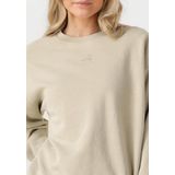 My Essential Wardrobe - Sweatshirt - Beige - Zand Logo Geborduurd