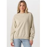 My Essential Wardrobe - Sweatshirt - Beige - Zand Logo Geborduurd