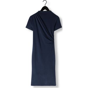 Hellemw - Midi Jurk - Donkerblauw - Zachte Stof - Comfortabele Pasvorm