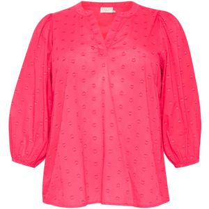 KAFFE - CURVE - Blouse - Pitaja Roze / Lichtroze