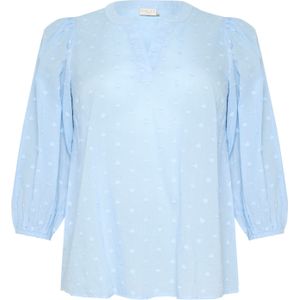 Blouse met lange mouwen Regular fit Soft Chambray blue