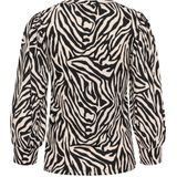 Kaffe - Kaivanna Blouse - Moonstruck/Black Graphic - 95% Polyester, 5% Elastaan