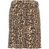 Kaffe - Denim Rok - Luipaardprint - Hoge Taille